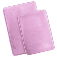 Lavender Memory Foam Bath Mats (Set of 2)