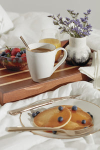 White Porcelain Mugs (Set of 4)