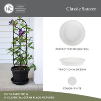 White Round Planter (Set of 2)