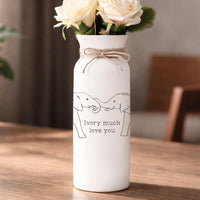 Ivory Elephant Keepsake Vase