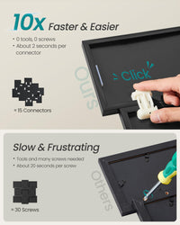 Ink Black Gallery Frames (Set of 10)