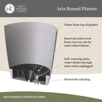 Glossy White Round Planter