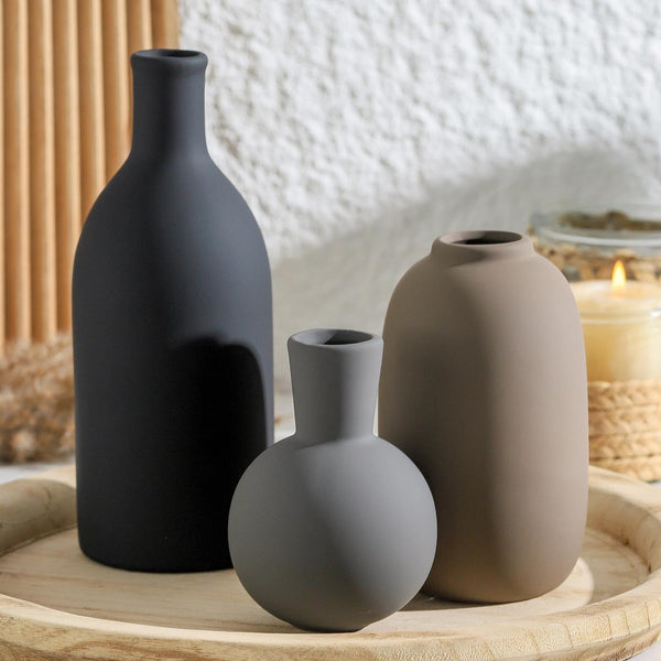 Pampas Ceramic Vases (Set of 3)