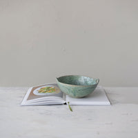 Aqua Stoneware Berry Bowl