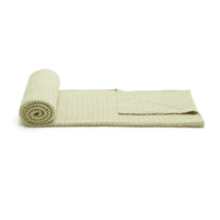 Sage Green Cable Knit Throw