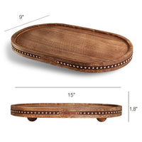 Rustic Oval Decorative Tray