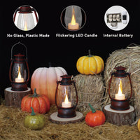 Brushed Red Mini Lanterns (Set of 12)