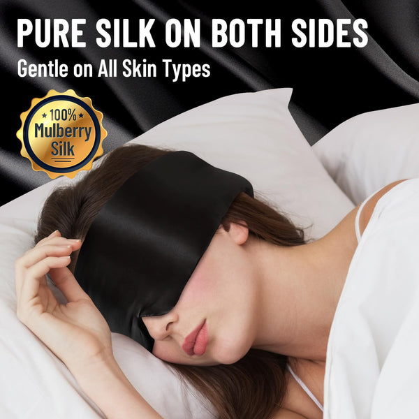 Black Silk Blackout Mask
