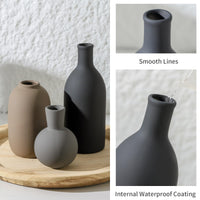 Pampas Ceramic Vases (Set of 3)