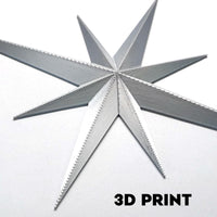 Silver Starburst Wall Decor (Set of 6)