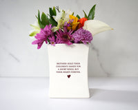 Small Square Keepsake Vase