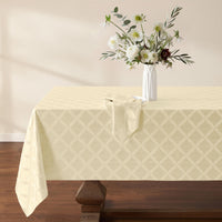 Ivory Laurel Leaf Tablecloth