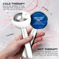 White Facial Ice Globes