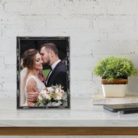 Black Bamboo Metal Frame