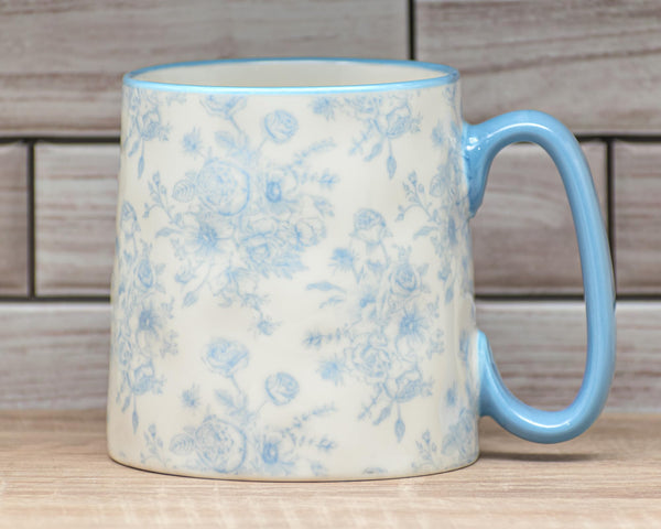 Blue Toile Mugs (Set of 4)