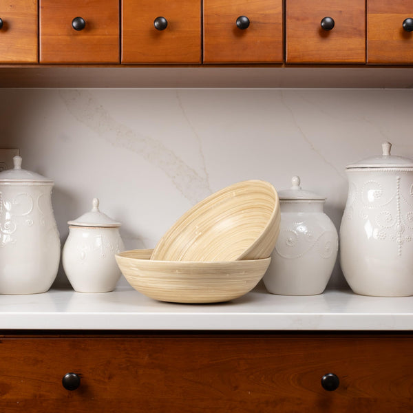 Bamboo Salad Bowls (Set of 2)