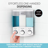 White Shower Dispenser