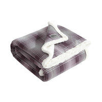 Purple Nordic Plaid Throw