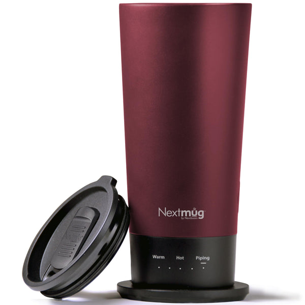 Burgundy Self-Heating Travel Mug