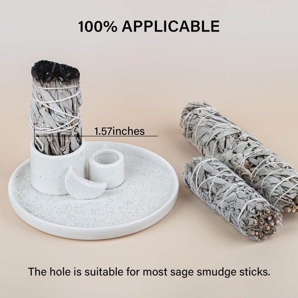 White Ceramic Incense Burner