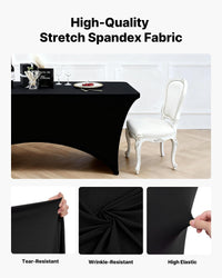 Black Fitted Tablecloths (Set of 10)