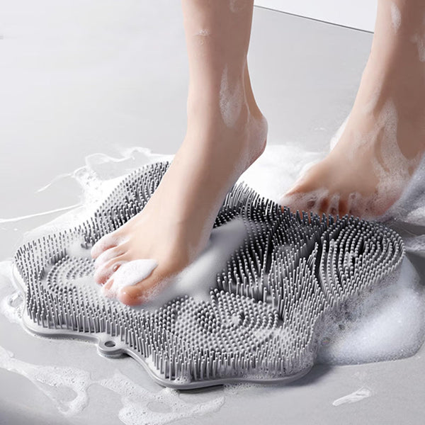 Grey Silicone Foot Scrubber