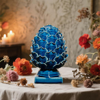 Blue Ceramic Artichoke