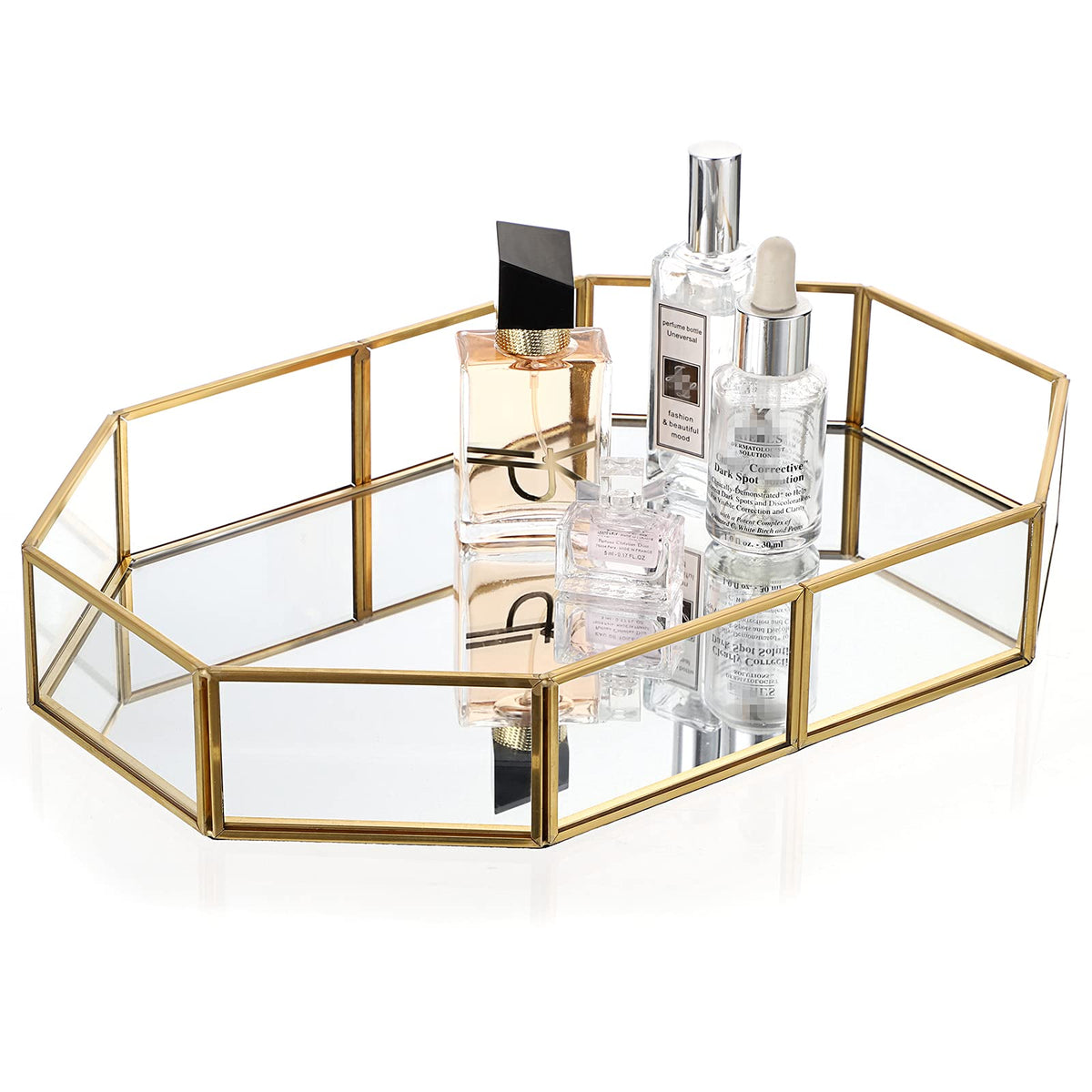 Gold Mirrored Vanity Tray