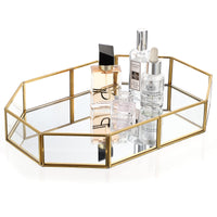 Gold Mirrored Vanity Tray