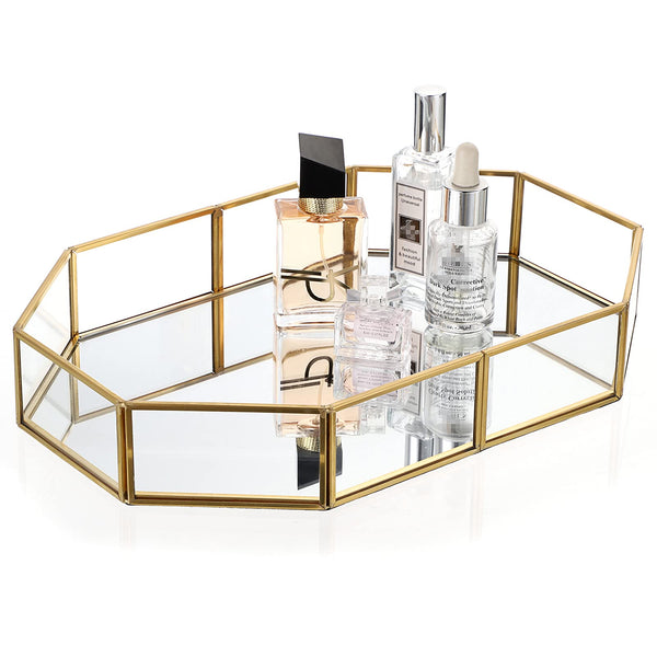 Gold Mirrored Vanity Tray