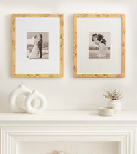 Natural Burlwood Frames (Set of 2)