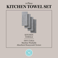 Grey Chambray Kitchen Towels (Set of 4)