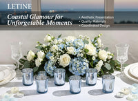 Blue Glass Votive Holders