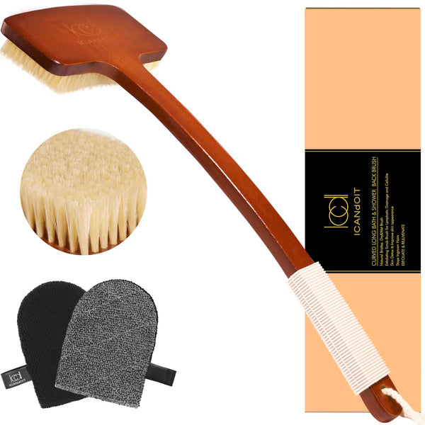 Boar Bristle Scrub Brush Set