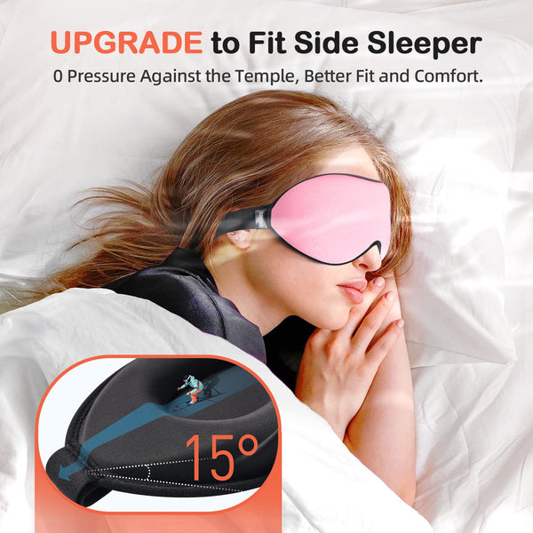 Pink 3D Side-Sleeper Mask