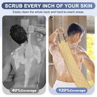 Beige Exfoliating Back Scrubber