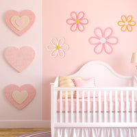 Woven Daisy Wall Decor (Set of 4)