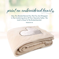 Beige Plush Throw Blanket