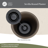 Black Self-Watering Planter (Set of 2)