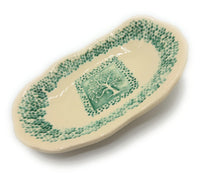 Green Pottery Soap Dish