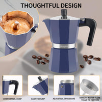 Blue Moka Espresso Pot