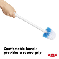 White Toilet Brush & Canister (Set of 6)