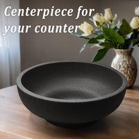 Black Stone Fruit Bowl