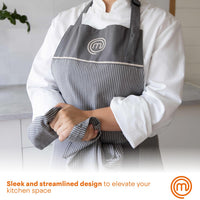 Grey Cotton Chef Apron