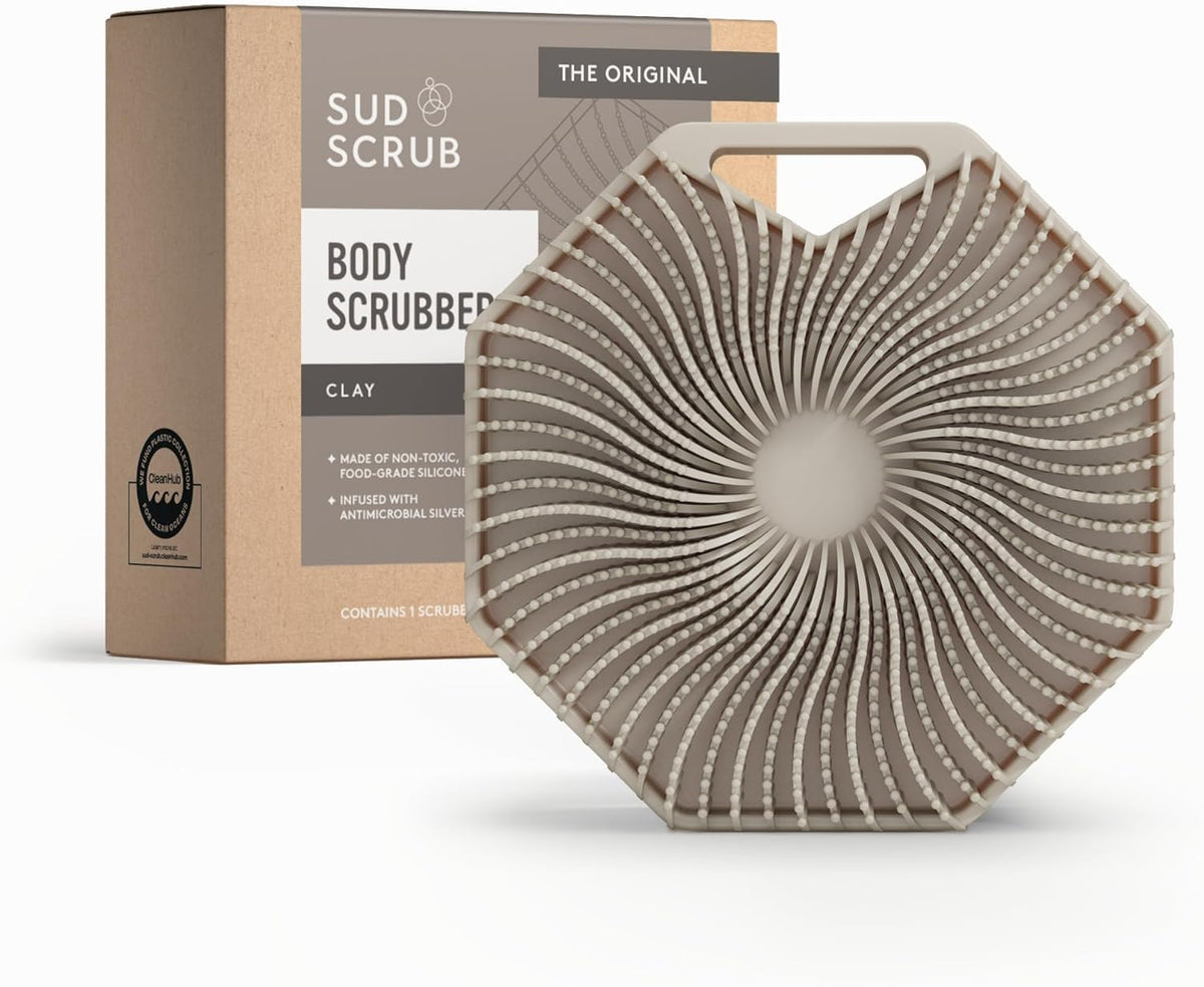 Clay Silicone Body Scrubber