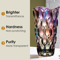 Colorful Glass Flower Vase