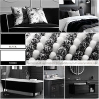 Black Chenille Bath Mat (Set of 2)