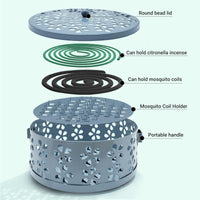 Blue Mosquito Coil Holder