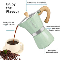 Green Stovetop Espresso Maker