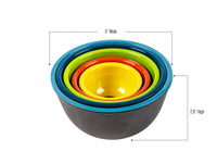 Two-Tone Melamine Pinch Bowls (Set of 5)